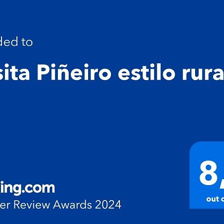 Villa Casita Piñeiro estilo rural Boiro Esterno foto