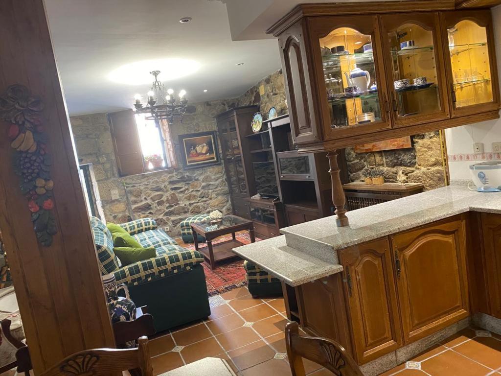 Villa Casita Piñeiro estilo rural Boiro Esterno foto